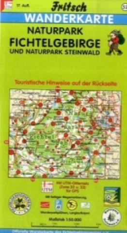 Tiskovina Fritsch Karte Naturpark Fichtelgebirge und Naturpark Steinwald 