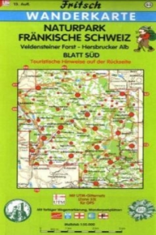 Materiale tipărite Fritsch Karte - Naturpark Fränkische Schweiz, Blatt Süd 