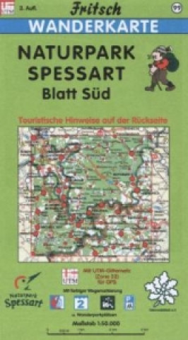Nyomtatványok Fritsch Karte Naturpark Spessart, Blatt Süd 