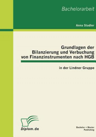 Carte Grundlagen der Bilanzierung und Verbuchung von Finanzinstrumenten nach HGB in der Lindner Gruppe Anna Stadler