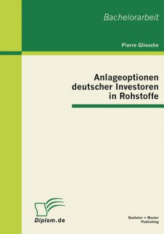 Carte Anlageoptionen deutscher Investoren in Rohstoffe Pierre Gliesche