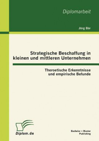 Livre Strategische Beschaffung in kleinen und mittleren Unternehmen Jörg Bär