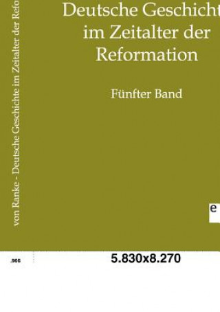 Książka Deutsche Geschichte im Zeitalter der Reformation Leopold von Ranke