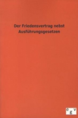 Könyv Der Friedensvertrag nebst Ausführungsgesetzen Viktor Goldschmidt