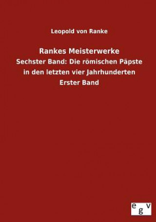 Kniha Rankes Meisterwerke Leopold von Ranke