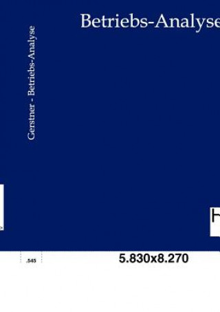 Книга Betriebs-Analyse Paul Gerstner