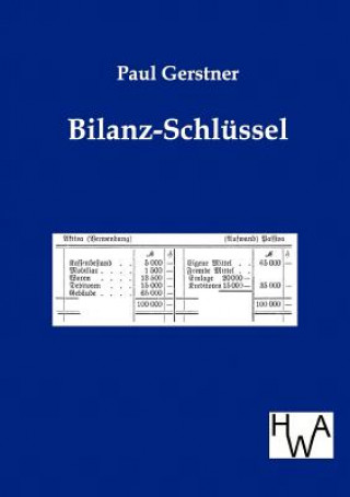 Buch Bilanz-Schlussel Paul Gerstner