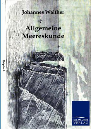 Book Allgemeine Meereskunde Johannes Walther