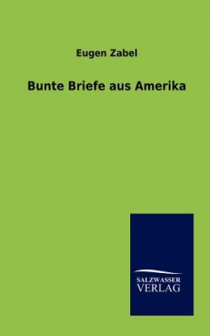 Buch Bunte Briefe aus Amerika Eugen Zabel