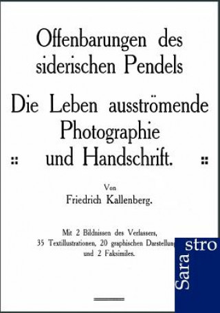 Carte Offenbarungen des siderischen Pendels Friedrich Kallenberg