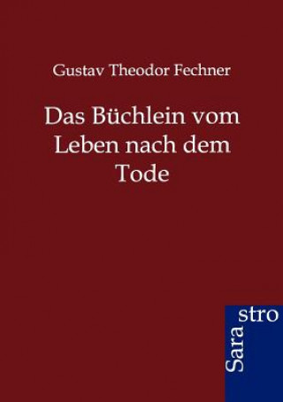 Book Buchlein vom Leben nach dem Tode Gustav Theodor Fechner