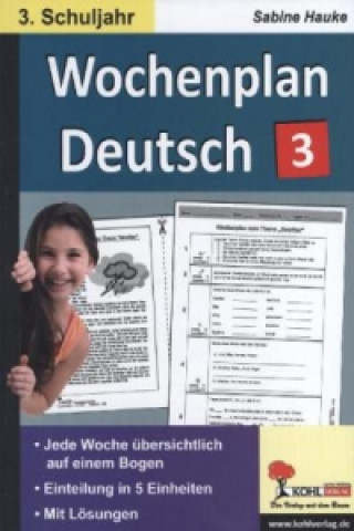 Buch Wochenplan Deutsch, 3. Schuljahr Sabine Hauke