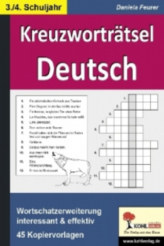 Kniha Kreuzworträtsel Deutsch, 3.-4. Schuljahr Daniela Feurer