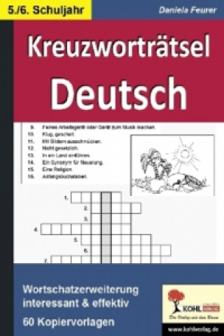 Kniha Kreuzworträtsel Deutsch, 5.-6. Schuljahr Daniela Feurer