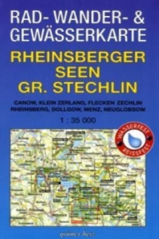 Materiale tipărite Rad - Wander- und Gewässerkarte Rheinsberger Seen, Großer Stechlin; . Lutz Gebhardt