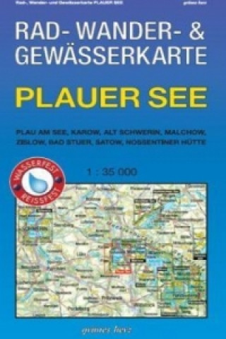 Tiskovina Rad-, Wander- und Gewässerkarte Plauer See Lutz Gebhardt
