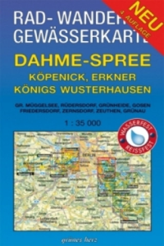 Tiskovina Rad-, Wander- & Gewässerkarte Dahme-Spree Lutz Gebhardt