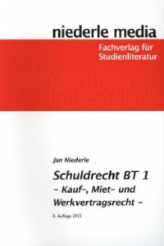 Kniha Schuldrecht BT 1 - 2022. Tl.1 Jan Niederle