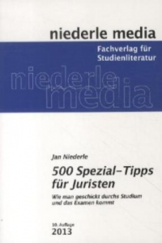 Kniha 500 Spezial-Tipps für Juristen - 2022 Jan Niederle
