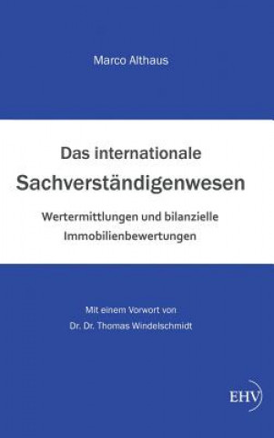 Book Internationale Sachverstandigenwesen Marco Althaus