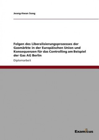 Carte Folgen des Liberalisierungsprozesses der Gasmarkte in der Europaischen Union und Konsequenzen fur das Controlling am Beispiel der Gas AG Berlin Jeong-Hwan Song