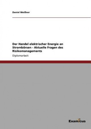 Buch Handel elektrischer Energie an Stromboersen - Aktuelle Fragen des Risikomanagements Daniel Meißner