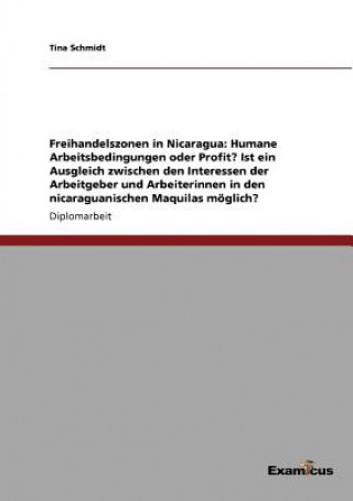 Książka Freihandelszonen in Nicaragua Tina Schmidt