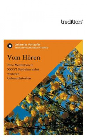 Könyv Vom Horen Johannes Vorlaufer