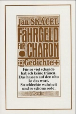 Könyv Fährgeld für Charon Jan Skacel