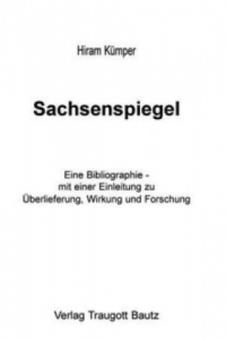 Könyv Sachsenspiegel Hiram Kümper