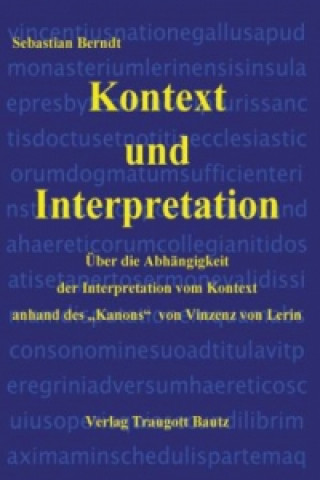 Kniha Kontext und Interpretation Sebastian Berndt