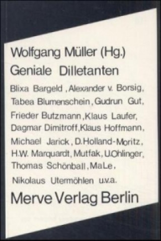 Book Geniale Dilletanten Wolfgang Müller