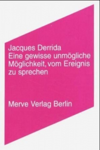 Buch Eine gewisse unmögliche Möglichkeit, vom Ereignis zu sprechen Susanne Lüdemann