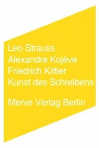 Kniha Kunst des Schreibens Leo Strauss