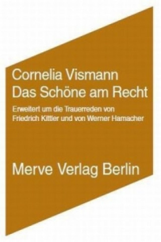 Βιβλίο Das Schöne am Recht Cornelia Vismann