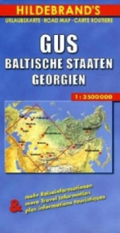 Nyomtatványok Hildebrand's Urlaubskarte GUS, Baltische Staaten, Georgien. C.I.S., Baltic States, Georgia. C.E.I., Etats-Baltes, Georgie 