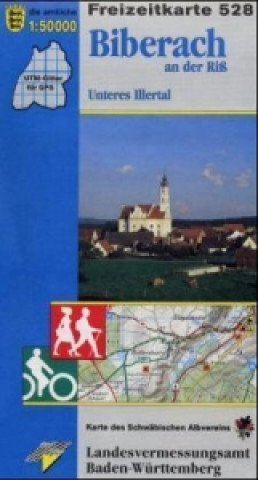 Nyomtatványok Topographische Freizeitkarte Baden-Württemberg Biberach an der Riß 