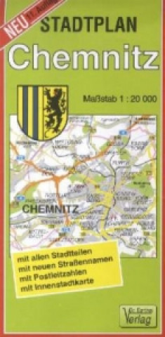 Tiskovina Doktor Barthel Stadtplan Chemnitz 