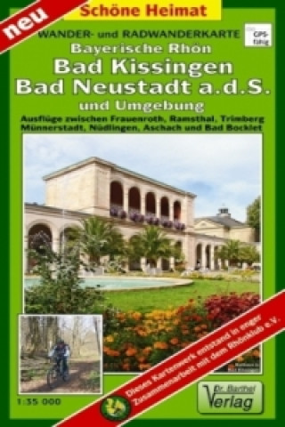 Nyomtatványok Doktor Barthel Karte Bayerische Rhön, Bad Kissingen, Bad Neustadt a.d.S. und Umgebung 