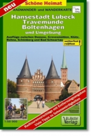 Nyomtatványok Doktor Barthel Karte Hansestadt Lübeck, Travemünde, Boltenhagen und Umgebung 