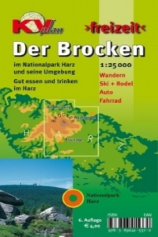 Nyomtatványok KVplan Freizeit Der Brocken im Nationalpark Harz und seine Umgebung 