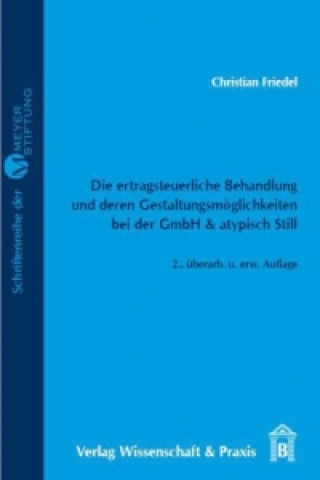 Könyv Die ertragsteuerliche Behandlung und deren Gestaltungsmöglichkeiten bei der GmbH & atypisch Still. Christian Friedel