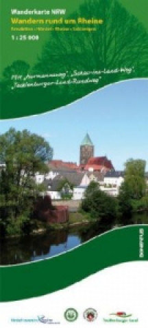 Nyomtatványok Wanderkarte Nordrhein-Westfalen Wandern rund um Rheine 