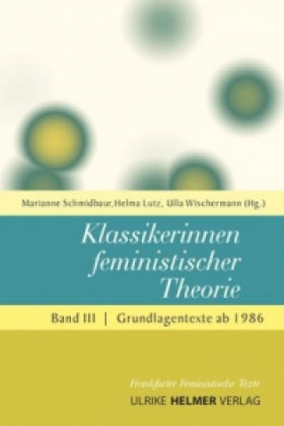 Libro Klassikerinnen feministischer Theorie Marianne Schmidbaur