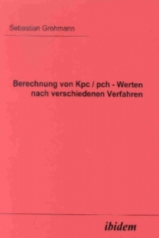 Kniha Berechnung von Kpc / pch - Werten nach verschiedenen Verfahren Sebastian Grohmann