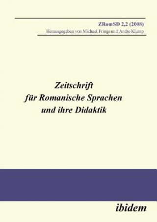 Livre Zeitschrift f r Romanische Sprachen und ihre Didaktik. Heft 2.2 Michael Frings