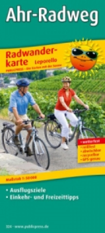 Prasa Ahr-Radweg bicycle - & hiking map 