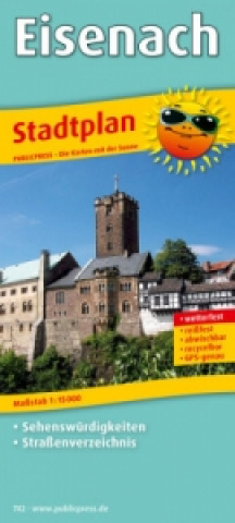 Tiskovina PublicPress Stadtplan Eisenach 