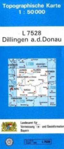 Drucksachen Topographische Karte Bayern Dillingen a. d. Donau 