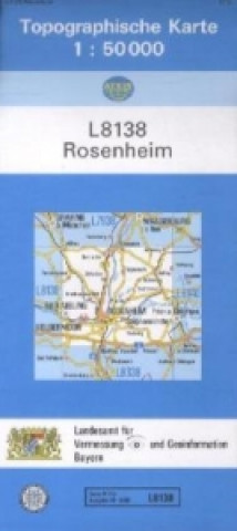 Tiskovina Topographische Karte Bayern Rosenheim 